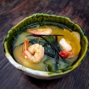 12E. Miso Japán leves Garnélarák